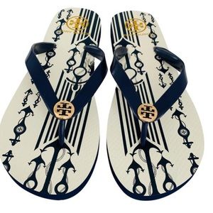 🏷$98|Tory Burch 🩴☀️🕶Flip Flop NWT Navy Sea